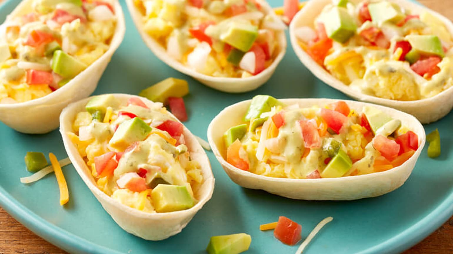 Salsa Verde Scrambled Egg Tacos